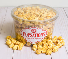 Load image into Gallery viewer, Clear Tub Popsations Popcorn Classic Caramel Popcorn