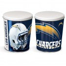 Load image into Gallery viewer, Los Angeles Chargers 3 gallon popcorn tin