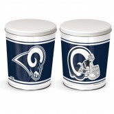Load image into Gallery viewer, Los Angeles Rams 3 gallon popcorn tin