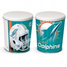 Load image into Gallery viewer, Miami Dolphins 3 gallon popcorn tin