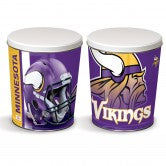 Load image into Gallery viewer, Minnesota Vikings 3 gallon popcorn tin