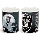 Load image into Gallery viewer, Oakland Raiders 1 gallon popcorn tin
