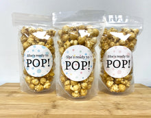 Load image into Gallery viewer, She&#39;s Ready to POP baby shower popcorn favors
