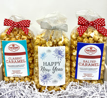 Load image into Gallery viewer, Happy New Year Gourmet Caramel Popcorn Gift Box