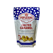 Load image into Gallery viewer, Popsations salted caramel popcorn in a resealable bag
