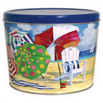 Load image into Gallery viewer, Beach Time Gourmet Popcorn Tin
