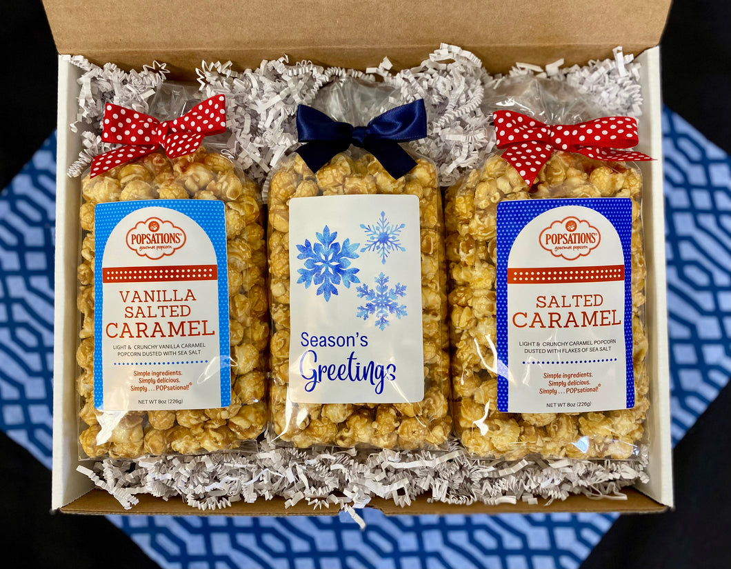 Seasons Greetings Gourmet Popcorn Gift Box