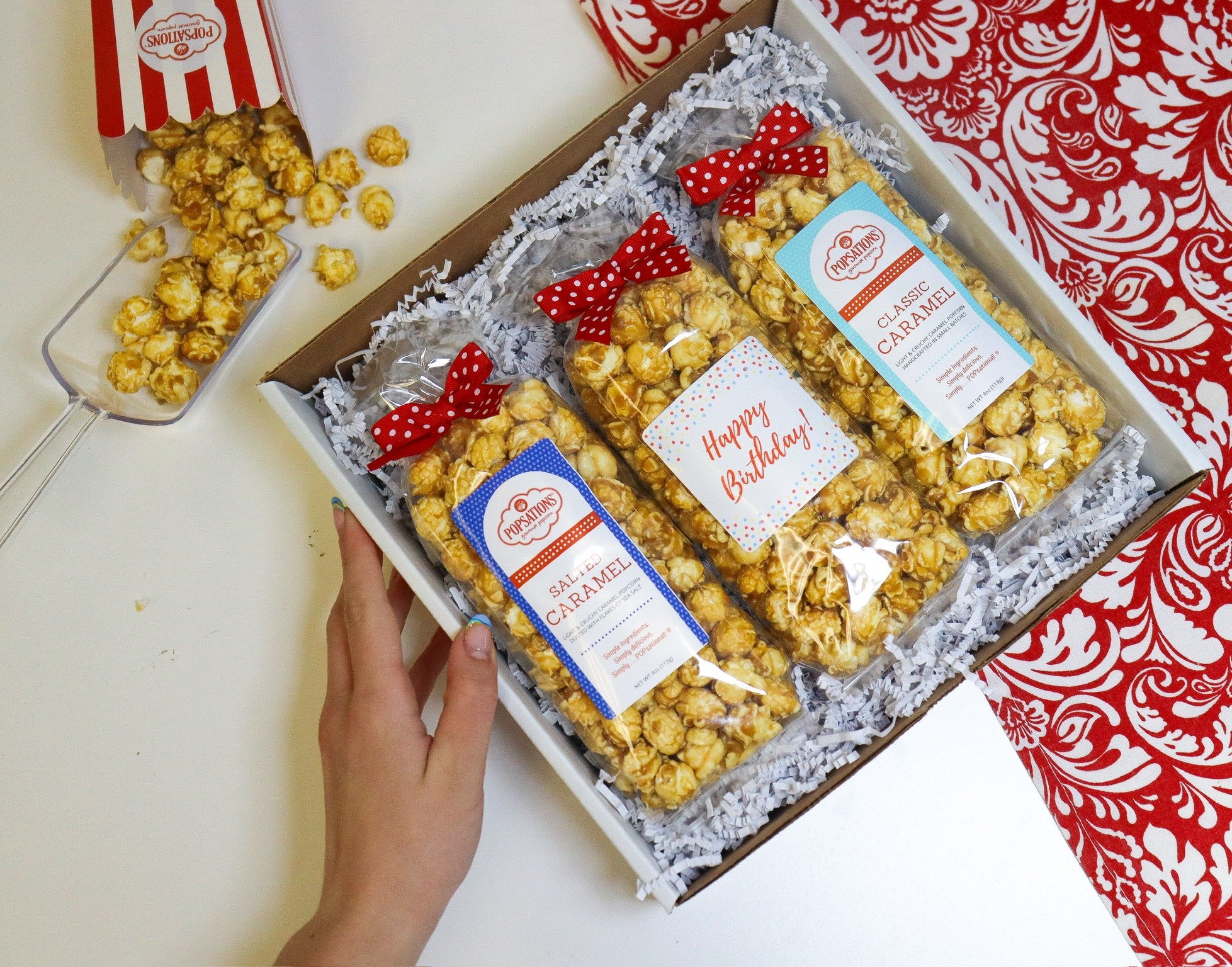 Caramel Corn Gift Bags
