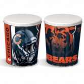 Load image into Gallery viewer, Chicago Bears 3 gallon popcorn tin
