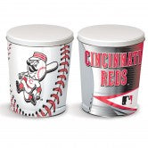 Load image into Gallery viewer, Cincinnati Reds 3 gallon popcorn tin
