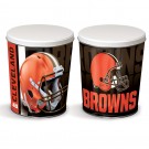 Cleveland Browns 3 gallon popcorn tin
