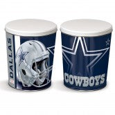 Load image into Gallery viewer, Dallas Cowboys 3 gallon popcorn tin
