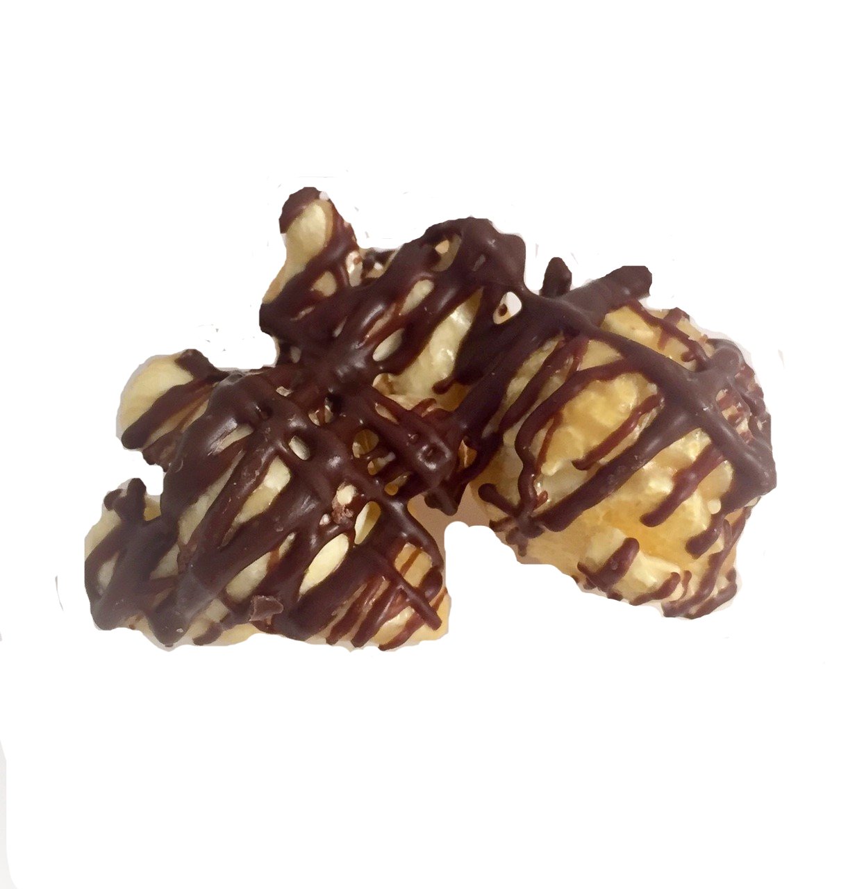 Dark Chocolate Caramel Drizzle Popcorn