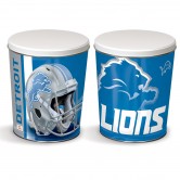 Detroit Lions 3 gallon popcorn tin