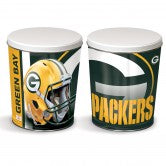 Green Bay Packers 3 gallon popcorn tin