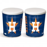 Houston Astros 3 gallon popcorn tin