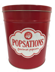 Popsations 3.5 Gallon Red Popcorn Tin