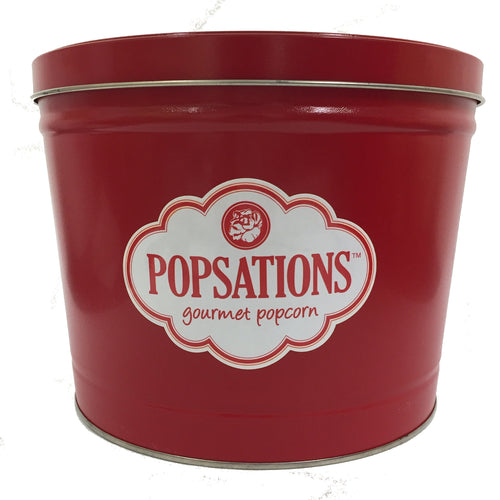 Popsations 2 Gallon Red Popcorn Tin