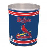 Load image into Gallery viewer, St. Louis Cardinals 3 gallon popcorn tin
