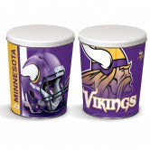 Minnesota Vikings 3 gallon popcorn tin