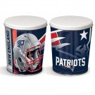 New England Patriots 3 gallon popcorn tin