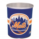 New York Mets 1 gallon popcorn tin