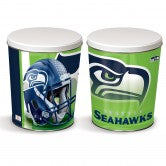 Load image into Gallery viewer, Seattle Seahawks 3 gallon popcorn tin
