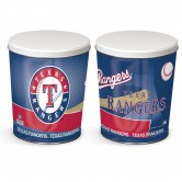 Texas Rangers 3 gallon popcorn tin
