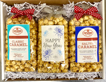 Load image into Gallery viewer, Happy New Year Gourmet Caramel Popcorn Gift Box
