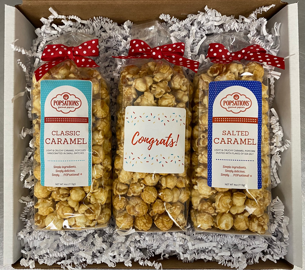 Congratulations Gourmet Popcorn Gift Box
