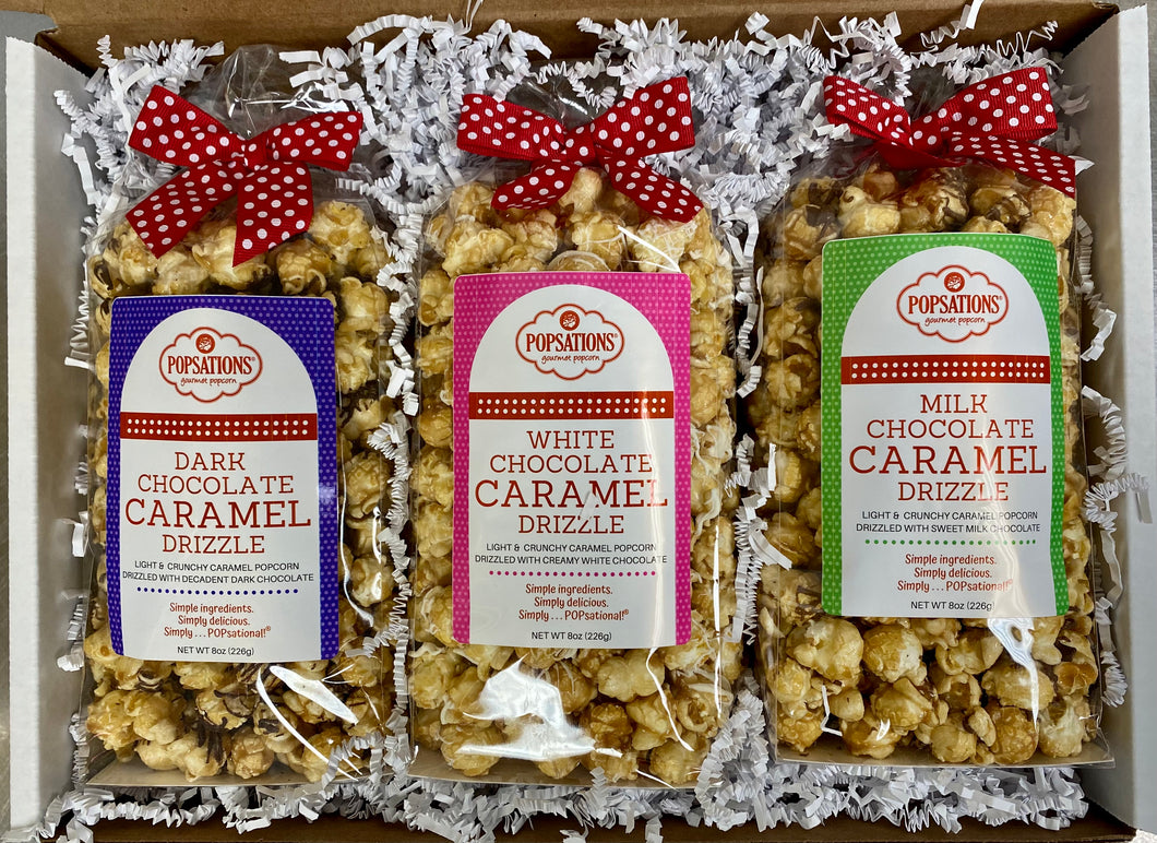 Caramel Popcorn Sampler Gift Box