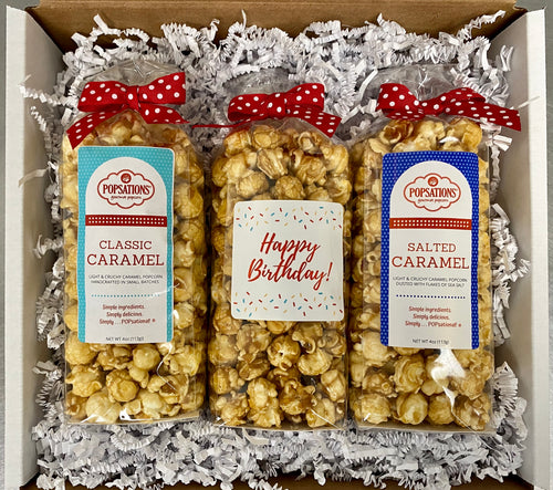 Happy Birthday Gourmet Popcorn Gift Box