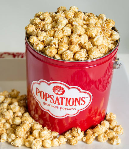 Popsations Red Tin Caramel Popcorn